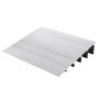 VEVOR Türschwellenrampe 69 x 86,4 x 12,7 cm Rollstuhlrampe 362,8 kg Tragfähigkeit Auffahrrampe aus Aluminiumlegierung Bordsteinrampe modulares Design Schwellenrampe rutschfest Aluminiumrampe Rampe