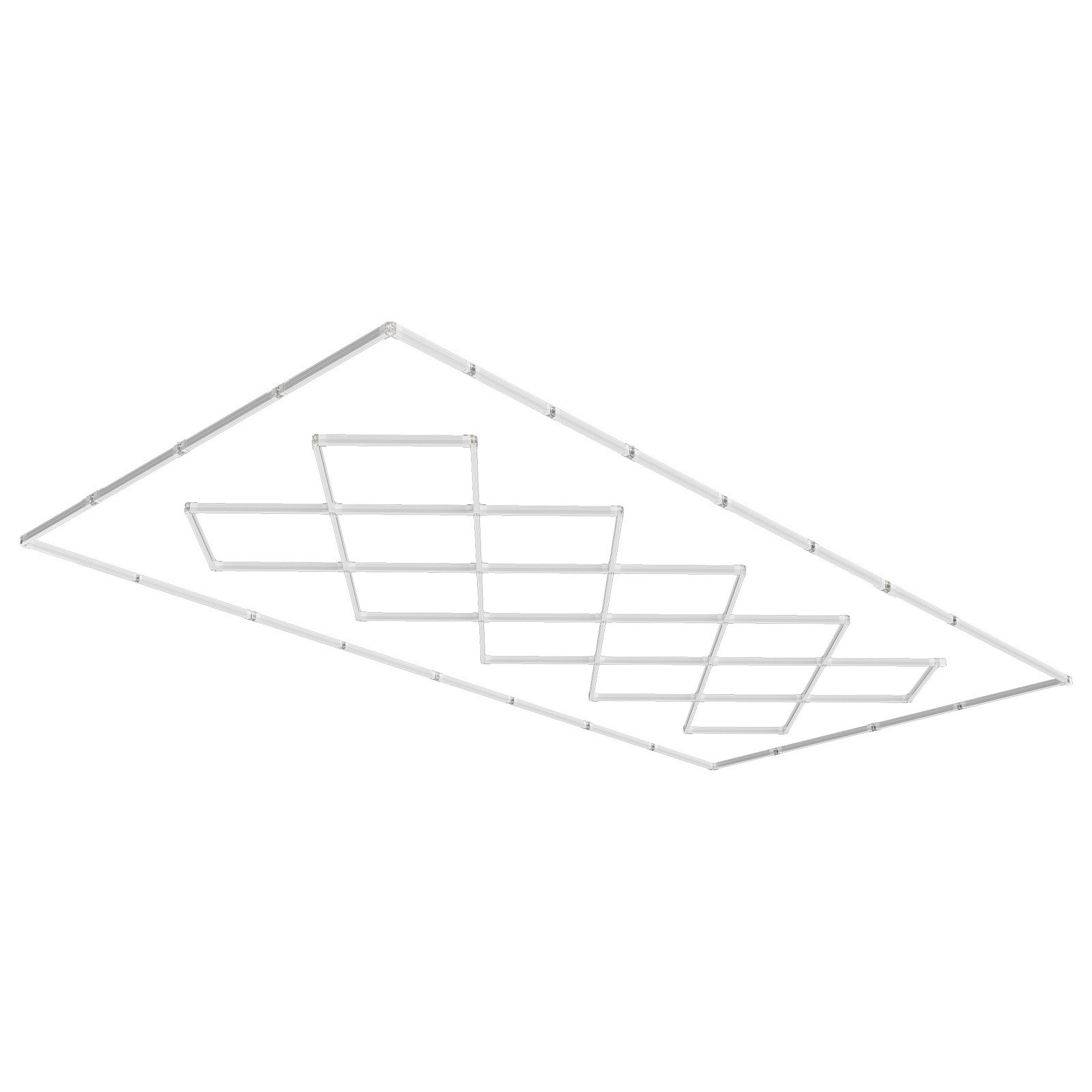 VEVOR LED-Garagenleuchten, 88000 lm, 6500 K, 14 Rastersysteme, quadratische Garagen-Deckenleuchten, DIY, kaltweiß, Autodetaillierung, Garagenbeleuchtung, superhelles Ladenlicht für Keller, Lager, Auto-Schönheitswerkstatt