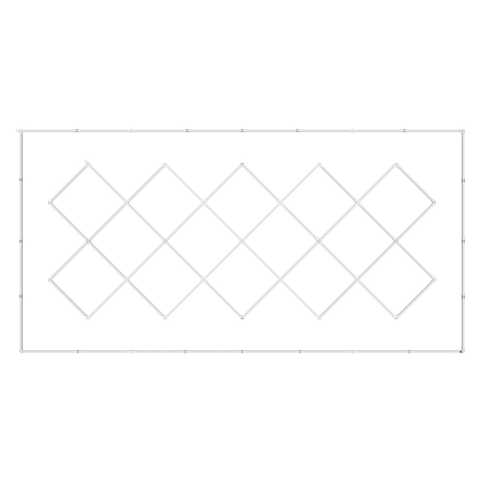 VEVOR LED-Garagenleuchten, 88000 lm, 6500 K, 14 Rastersysteme, quadratische Garagen-Deckenleuchten, DIY, kaltweiß, Autodetaillierung, Garagenbeleuchtung, superhelles Ladenlicht für Keller, Lager, Auto-Schönheitswerkstatt