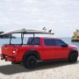 VEVOR Truck Rack, 46-71inch Extendable Truck Ladder Rack, 800 lbs Capacity Steel Ladder Rack for Truck with Non-Drilling J-bolts, Heavy Duty Truck Bed Rack for Kayak, Surfboard, Lumber, Ladder