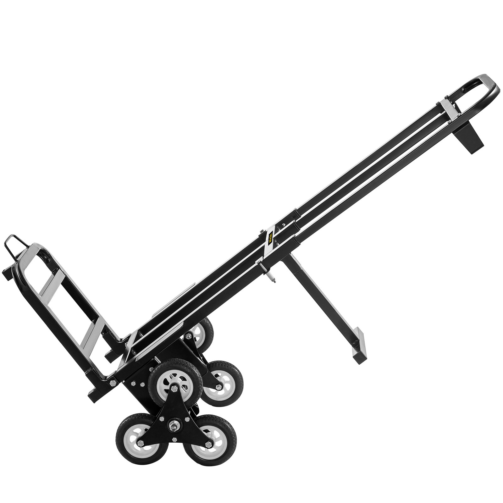 VEVOR Stahl Treppensteiger-Sackkarre 02-01 Transportrodel Treppensteiger 46 x 25,5 cm, Treppensteigwagen Tragbarer Hoch 45 - 29 Zoll Klappwagen Kapazität 460 Pfund Handwagen mit 5 Zoll Rädern