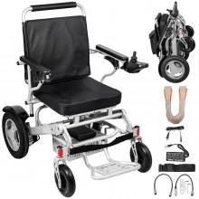 Elektro Rollstuhl Treppensteiger, Elektrisch Faltbar Rollstuhl, Silbrig