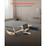VEVOR faltbarer Pilates Reformer Trainingsgerät aus Holz für den Einsatz im Heim-Fitnessstudio, Pilates-Bett mit doppeltem Widerstand – Feder & Kordel, Ausrüstung mit Sitzbox, bis zu 181,44 kg
