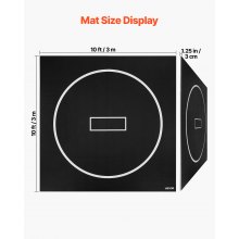 VEVOR Kampfsportmatte 3 x 3 m für Workouts im Heim-Fitnessstudio, wasserfeste aufrollbare Trainingsmatten Fitnessmatte für Gymnastik Tatami Jiu-Jitsu MMA Judo Boxen, Sportmatte Yogamatte Schwarz