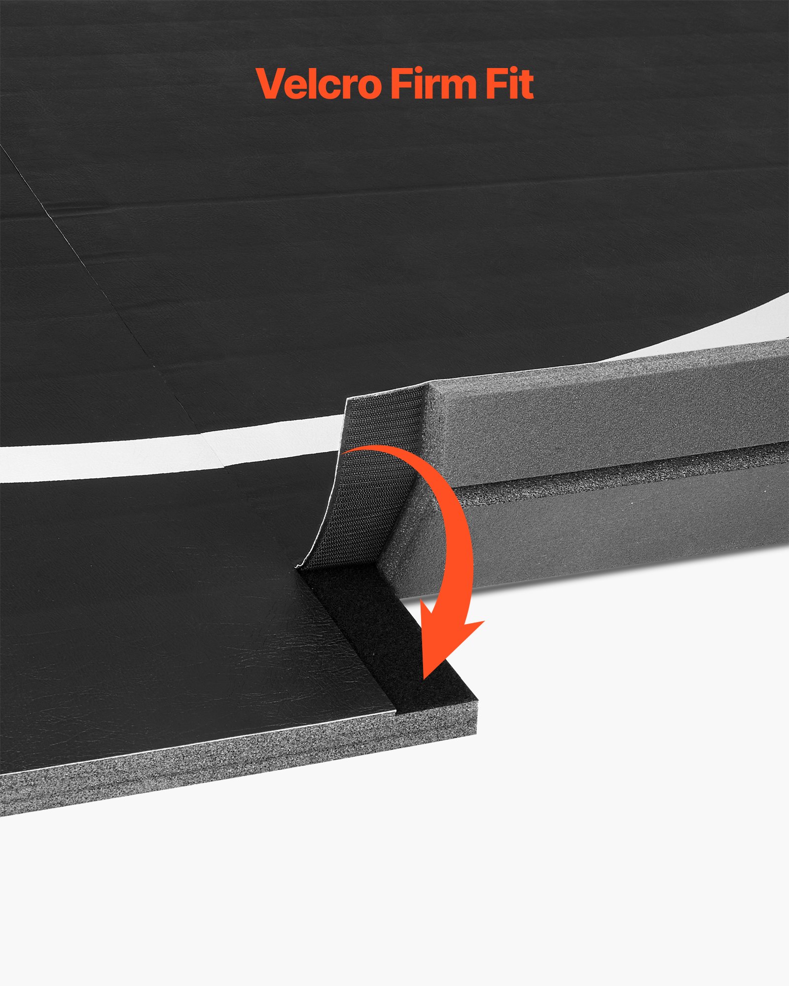 VEVOR Kampfsportmatte 3 x 3 m für Workouts im Heim-Fitnessstudio, wasserfeste aufrollbare Trainingsmatten Fitnessmatte für Gymnastik Tatami Jiu-Jitsu MMA Judo Boxen, Sportmatte Yogamatte Schwarz