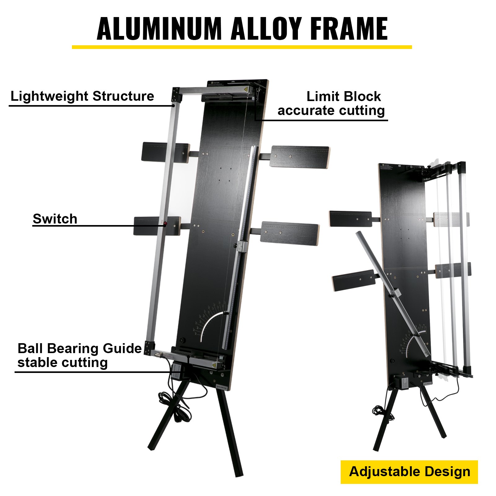 VEVOR Styroporschneider 200W Styrocutter 127cm max. Länge 0-90 ° mit Ständer