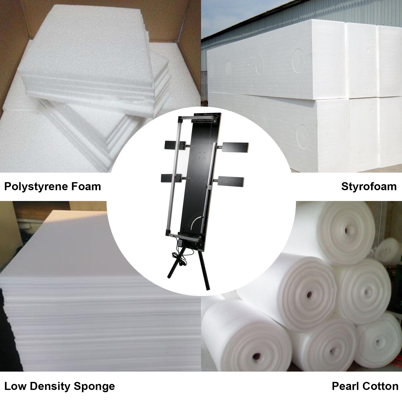 VEVOR Styroporschneider 200W Styrocutter 127cm max. Länge 0-90 ° mit Ständer