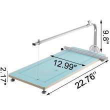 Vevor Polystyrol-Schneidemaschine, 20 cm, zum Modellieren von Polystyrol, 10-240 V, mit Heißdraht, Achse aus Edelstahl, Temperatur und Winkel einstellbar