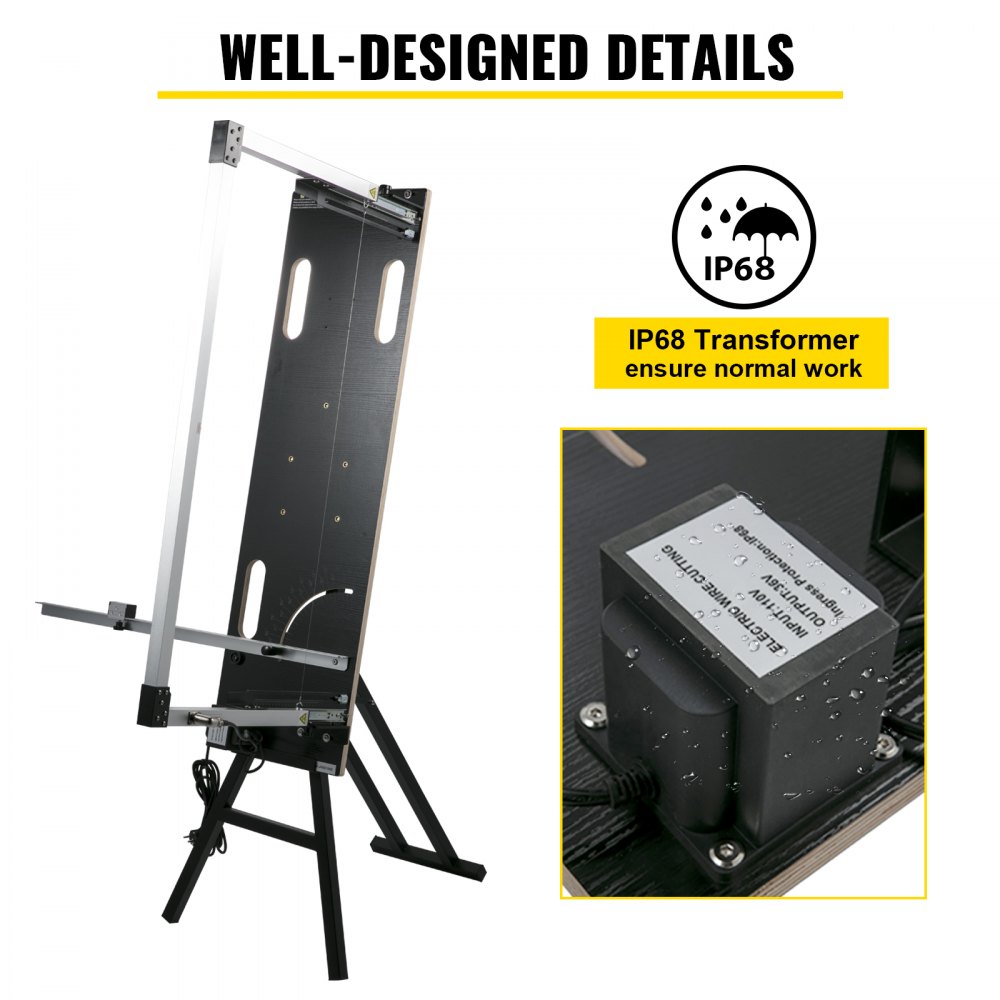 VEVOR Styroporschneider 160W Styrocutter 97cm max. Länge 0-90 ° mit Ständer