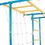 VEVOR Sprossenwand Turnwand Klettergerüst für Kleinkinder, 7-in-1-Kletterspielset mit schwedischer Leiter aus Karbonstahl, Klimmzugstange & Strickleiter & Turnringen 100 kg belastbar mehrfarbig