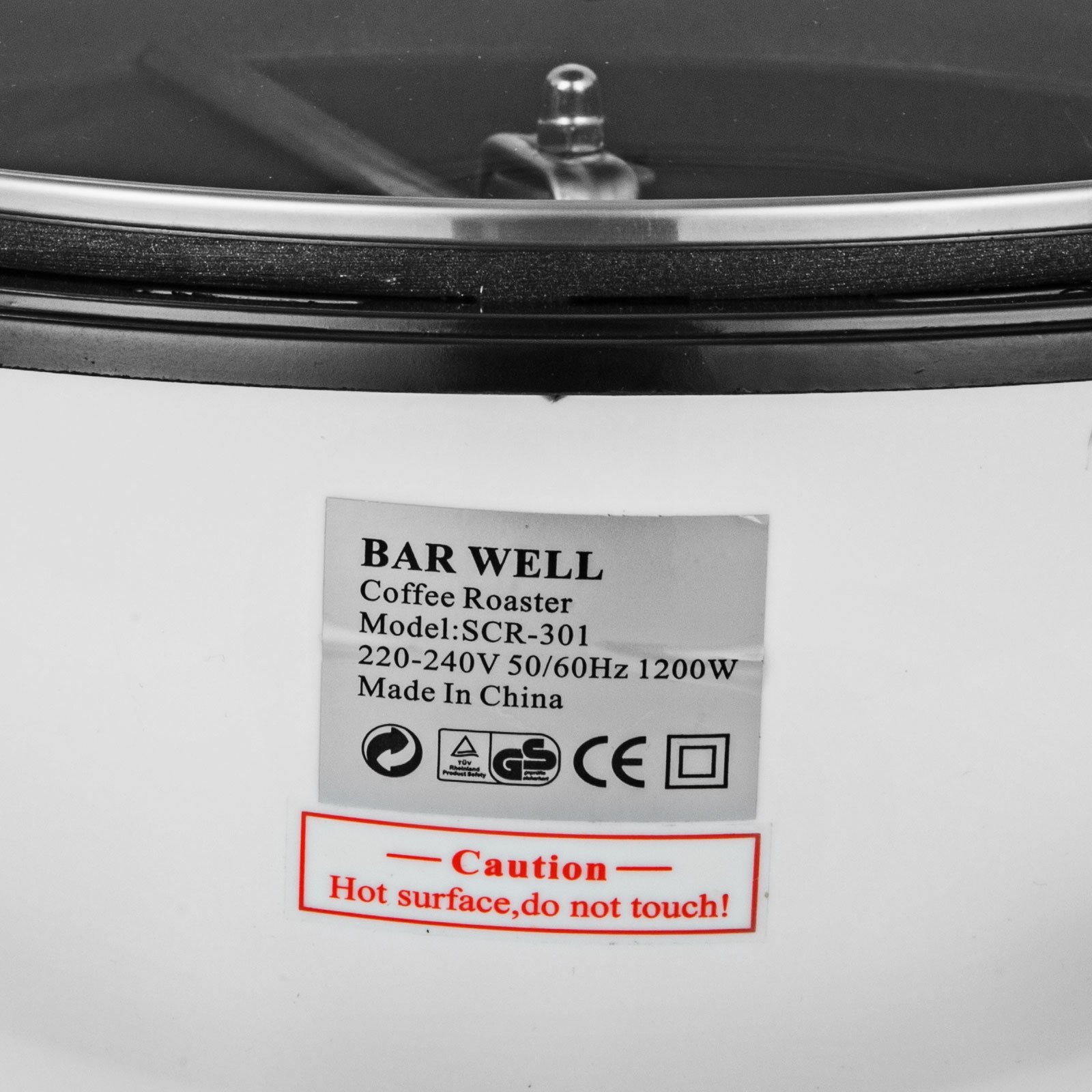 VEVOR Elektrische Kaffeeröstmaschine Kaffee Röster Hausmacher Backmaschine 1200 W 1,5 kg