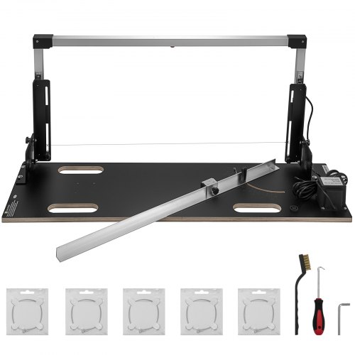VEVOR 360 °C Styroporschneider 160W Schaumschneider Styroporschneider mit Nichrom-Heizdraht 36V Ausgangsspannung Schnittdicke 420 mm Nut-Maschine für