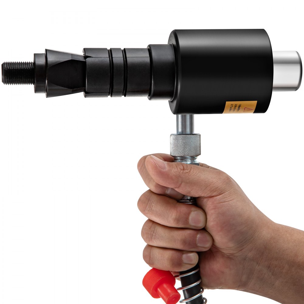 VEVOR Hydraulischer Auspuffrohr-Expander, Größe 4,13 bis 10,8 cm, 10 T, manueller hydraulischer Rohrstrecker mit 4 Matrizen und 2 Aufbewahrungskoffern für Kupfer- und Aluminiumrohre bei der Autoreparatur