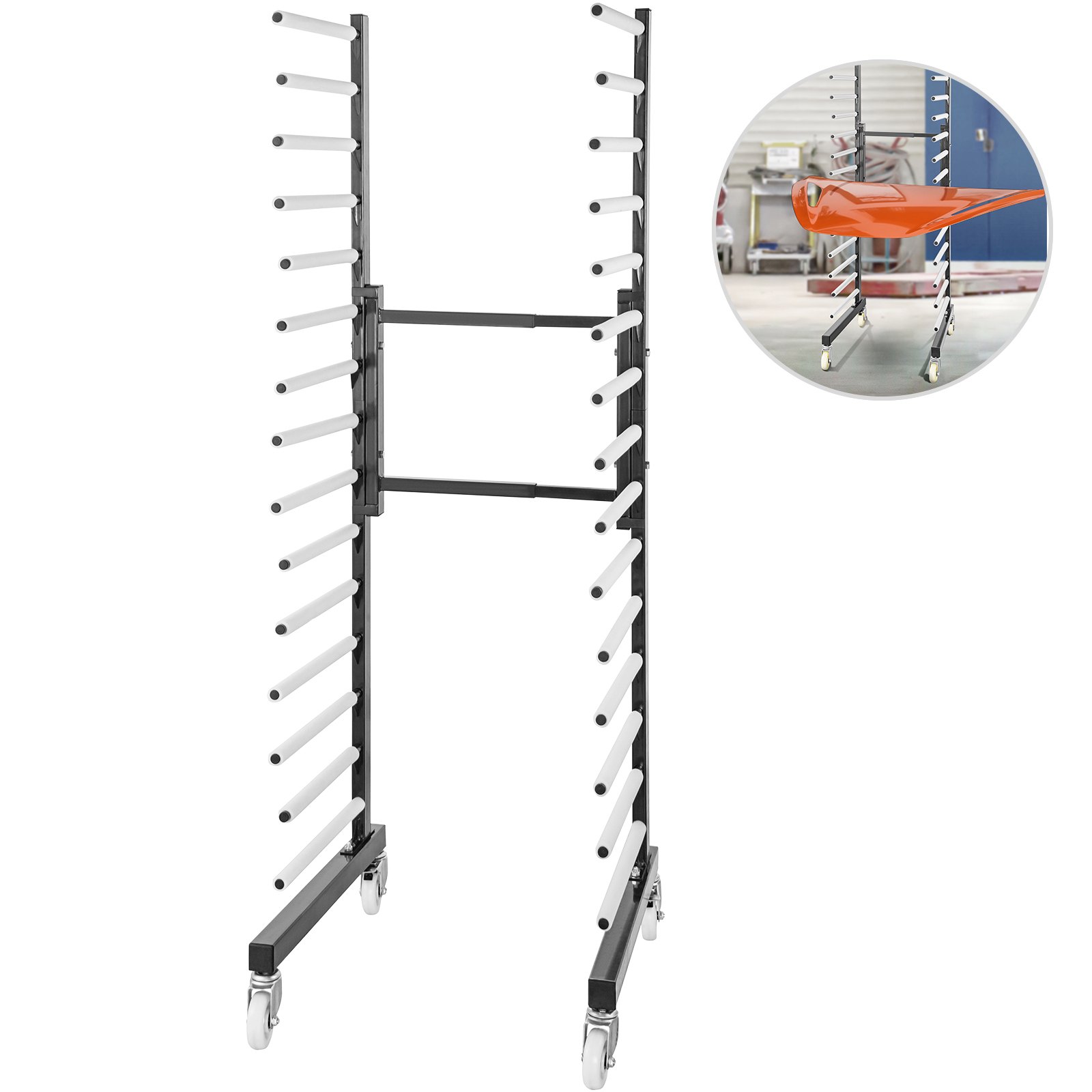 Vevor Lackierständer Autoteile Einstellbar 770lbs Auto Paint Stand Schwarz Stahl