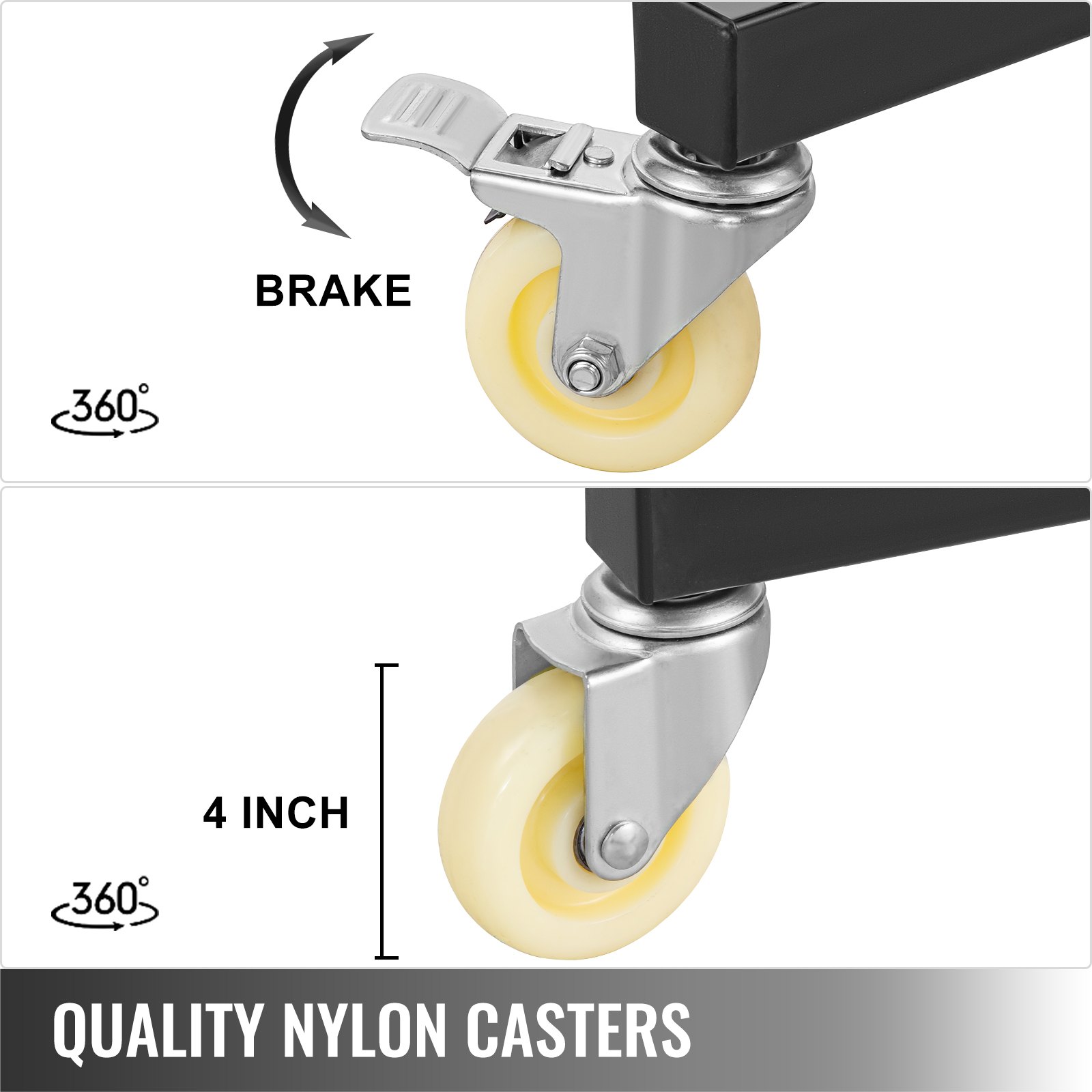 Vevor Lackierständer Autoteile Einstellbar 770lbs Auto Paint Stand Schwarz Stahl