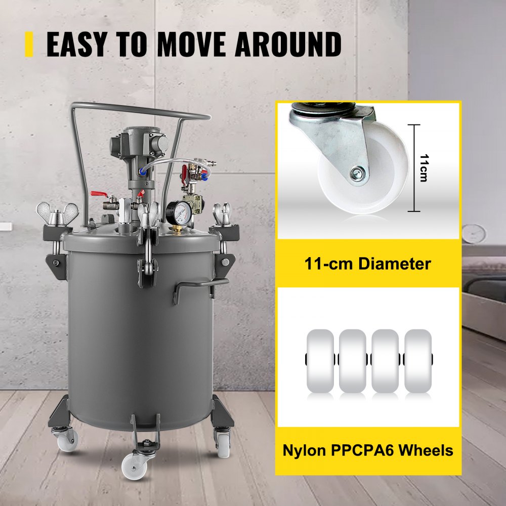 Vevor 20 L Profi Druckbehälter Farbspritzpistole Sprühfarbe Sprayer 60 Psi