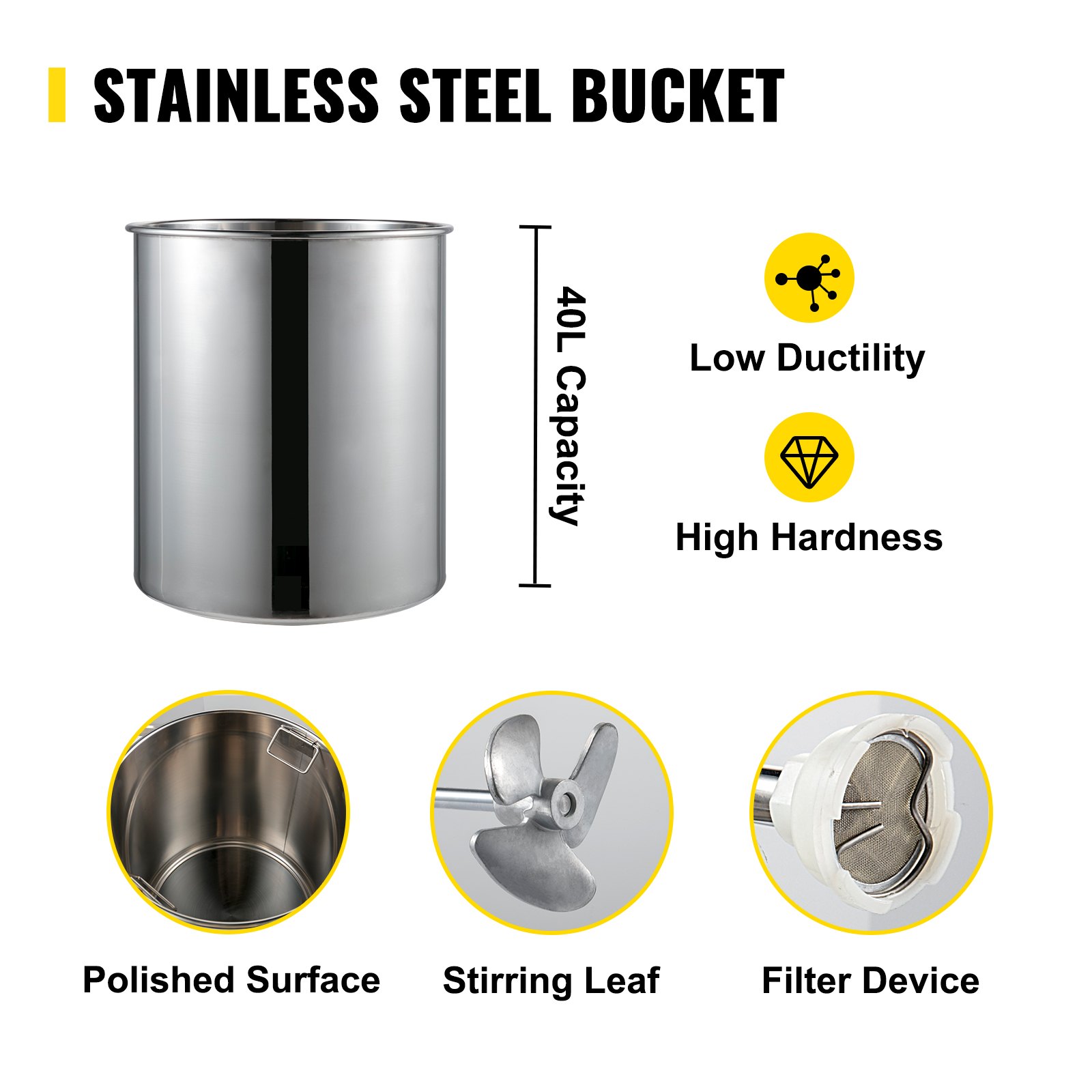 Vevor Druckbehälter 40 L Farbspritzpistole Farbbehälter Lackierpistolen