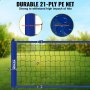 VEVOR Volleyballnetz Höhenverstellbares Volleyballnetz Set, 9,7 x 2,4 m Tragbarer Beachvolleyball-Netz, Blau Volleyballnetz Faltbare Volleyballnetz mit Volleyball & Tragetasche, für Garten, Strand