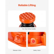 VEVOR Hydraulischer Wagenheber 20 t Stempelwagenheber Flaschenwagenheber mit 17-32 cm Hubbereich und 3-teiligem langem Griff, für Auto Pickup Lkw Wohnmobil Autoreparatur Industrietechnik