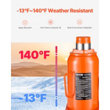 VEVOR hydraulischer Wagenheber 30 t Stempelwagenheber Flaschenwagenheber mit 285-475 mm Hubbereich und 3-teiligem langem Griff, für Auto Pickup Lkw Wohnmobil Autoreparatur Industrietechnik