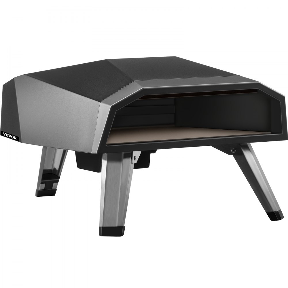 VEVOR BBQ Pizzaofen, 12 Zoll Pizza Pizzaofen Outdoor 644,6 x 400 x 311 mm Pizzaofen Gas 500 ℃ Grill Edelstahl Pizzaofen, Holzbackofen mit Pizzastein, Pizzaschaufel, Pizzaschneider, Schutztasche