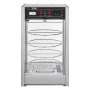 VEVOR Kommerzieller Speisenwärmer für 14-Zoll-Pizza, 4-stufiger Pizzawärmer mit rotierender Dampfheizung, 30℃~85℃ Temperaturregelung und Temperaturanzeige, 25 W Ofenlicht + obere LED für Pizzeria, Restaurant