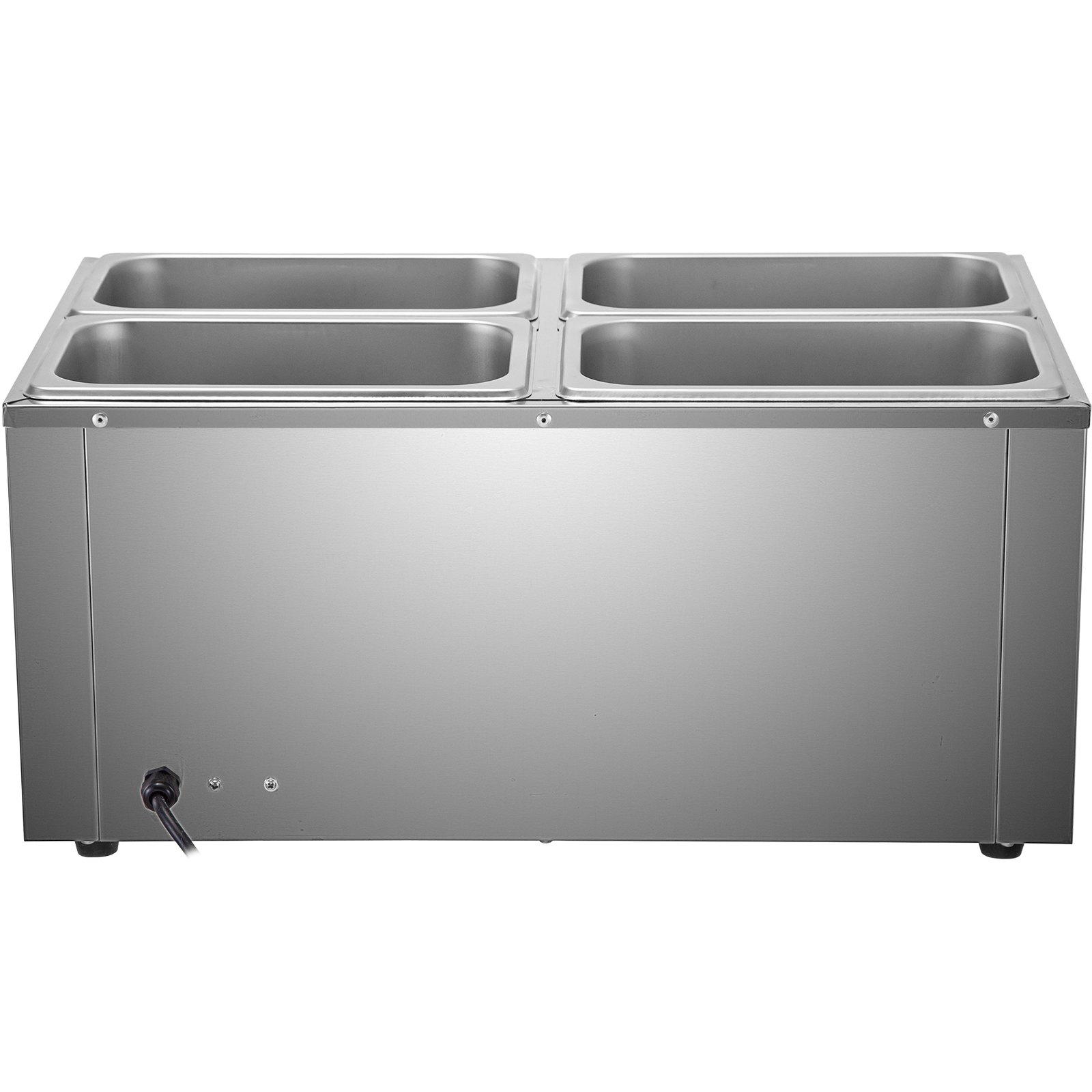 Vevor Chafing Dish Speisenwärmer Edelstahl Warmhaltebehälter 4 Wärmebehälter
