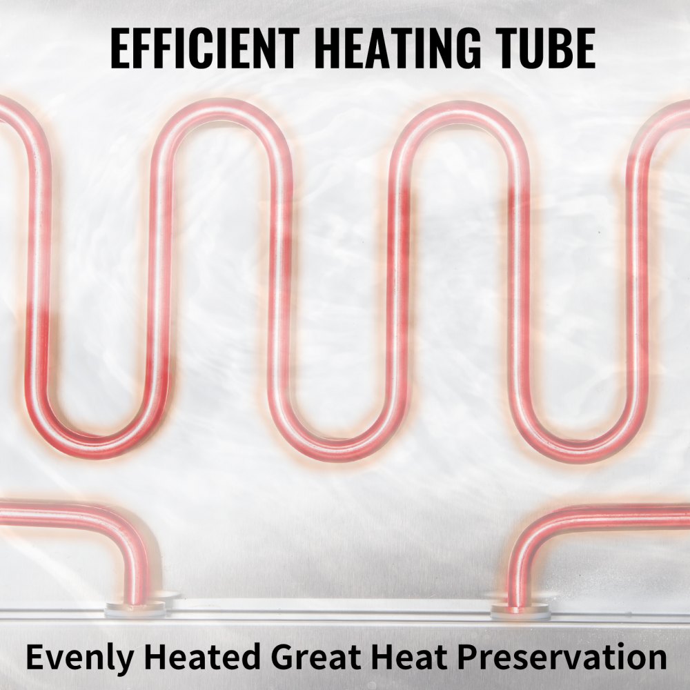 Vevor Speisewärmer Edelstahl Warmhaltebehälter 4xbehälter Wärmebehälter Set