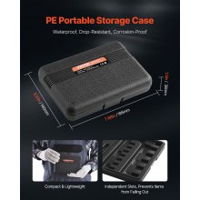 VEVOR Torx Bohrer Steckschlüsselsatz 13-tlg. Stern T8–T60, S2-Legierungsstahl & Cr-V-Stahl, 1/4 Zoll & 3/8 Zoll & 1/2 Zoll Antriebe, mit Aufbewahrungskoffer, Torx-Steckschlüssel für Autoreparatur