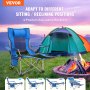 VEVOR Liegestuhl Campingstuhl Gartenstuhl Strandliege Klappstuhl 150kg Blau