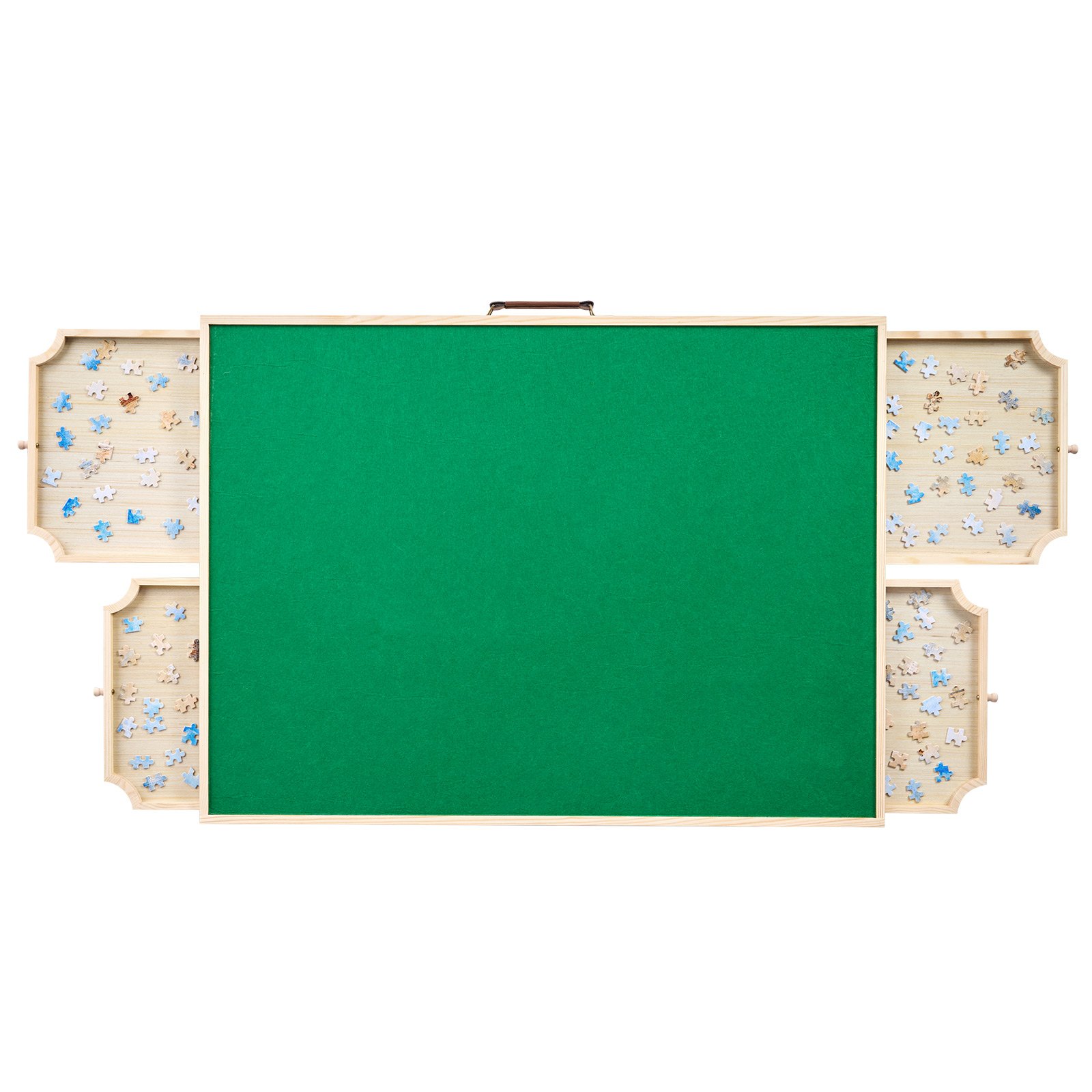 VEVOR 1500-tlg. Puzzlebrett mit 5 Schubladen & Abdeckung & klappbaren Beinen & verstellbarer Neigungswinkel, Puzzletisch (865 x 635 mm) für Erwachsene, Puzzle-Aufbewahrungssystem Puzzle Boards