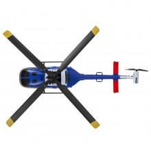 VEVOR RC-Helikopter, 2,4 GHz Ferngesteuerter Hubschrauber mit Einzelpropeller & 6-Achsen-Gyro, 4-Kanal-RC-Flugzeug für Anfänger, LED-Licht & Start/Landung mit einer Taste, für Kinder ab 8 Jahren