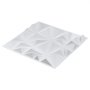 VEVOR 3D-Wandpaneele 33er-Set, 30x30 cm PVC-Moderne minimalistische Wandverkleidung, 2,97 m² Deckkraft, Wanddeko, Inneneinrichtung für Decke, Schlafzimmer, Wohn- und Spielzimmer, Mattweiß