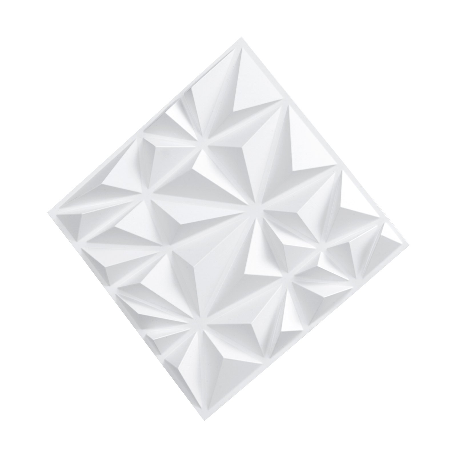 VEVOR 3D-Wandpaneele 33er-Set, 30x30 cm PVC-Moderne minimalistische Wandverkleidung, 2,97 m² Deckkraft, Wanddeko, Inneneinrichtung für Decke, Schlafzimmer, Wohn- und Spielzimmer, Mattweiß