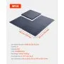 VEVOR PVC Garagenboden, 8er-Pack 513x513x5 mm, Werkstattboden, Industrieboden, Klick Verlegung, rutschfeste PVC-Matten mit Diamantplatte für Werkstatt, Lager, Werkzeugraum, Graphitgrau