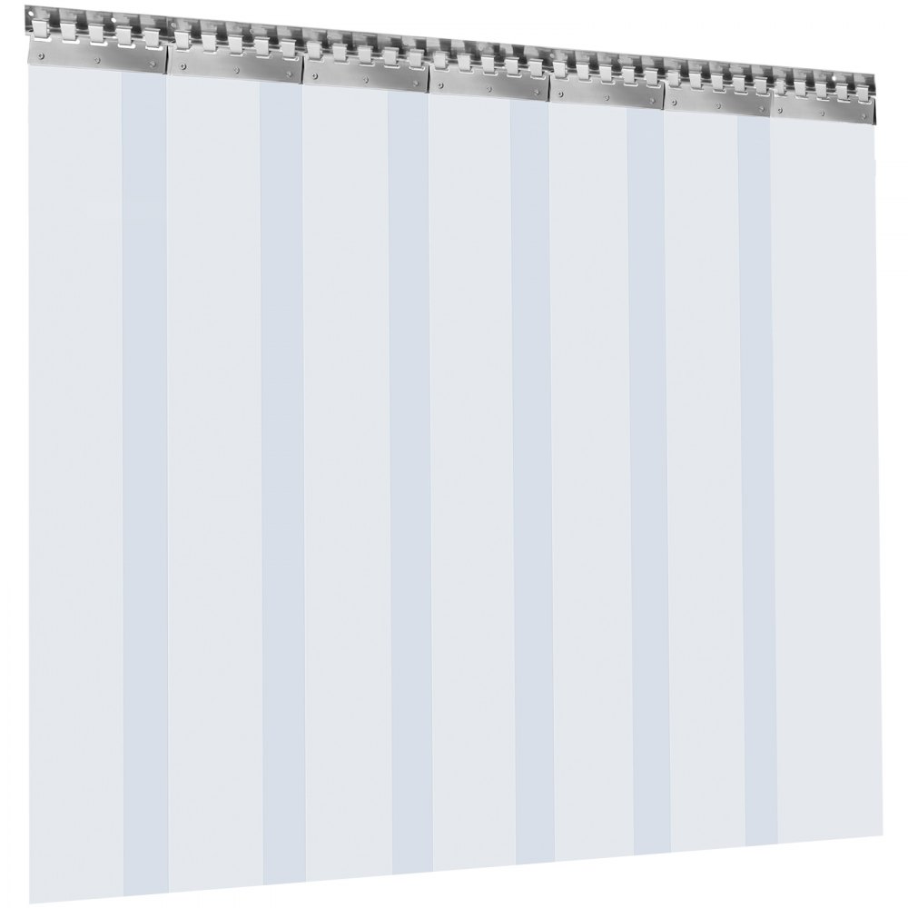 Vevor Pvc Streifenvorhang Pvc-lamellenvorhang 1,75 X 2,5 M Türvorhang 7 Streifen