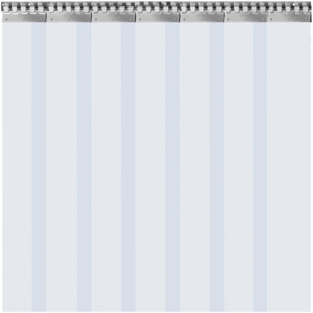 Vevor Pvc Streifenvorhang Pvc-lamellenvorhang 1,75 X 2,5 M Türvorhang 7 Streifen