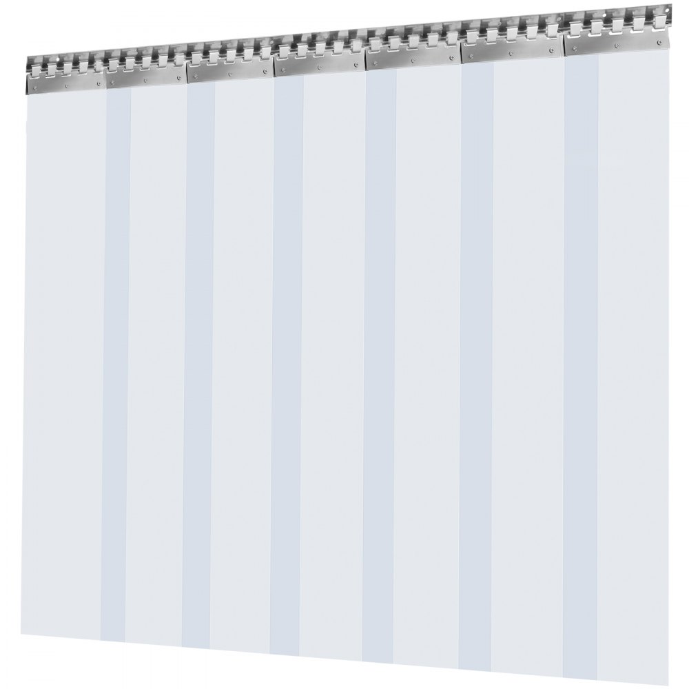 Vevor Pvc Streifenvorhang Pvc-lamellenvorhang 1,75 X 2,5 M Türvorhang 7 Streifen