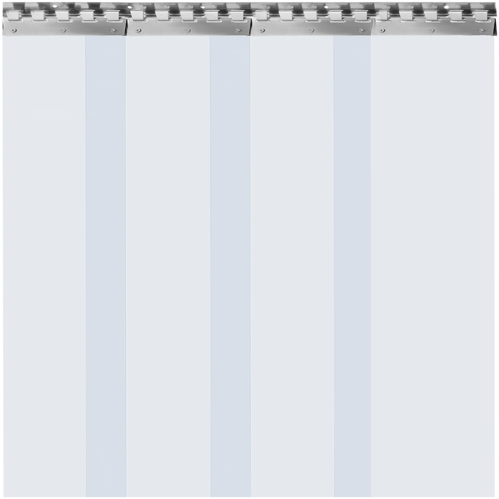 Vevor Pvc Streifenvorhang Pvc-lamellenvorhang 1 X 2,25 M Türvorhang 4 Streifen