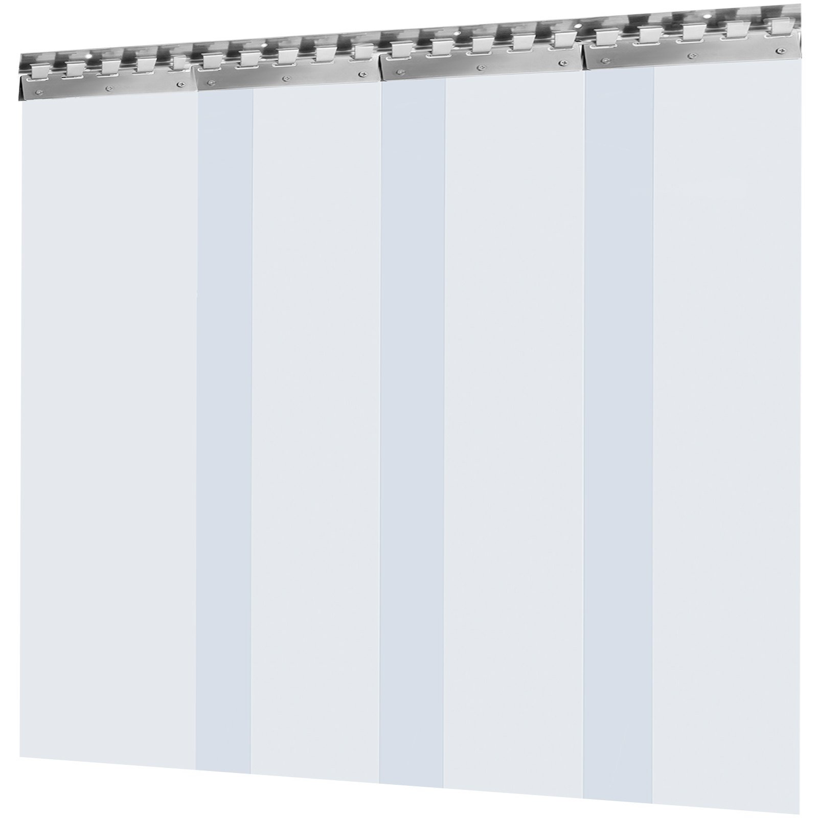 Vevor Pvc Streifenvorhang Pvc-lamellenvorhang 1 X 2 M Türvorhang 4 Streifen