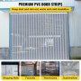 VEVOR PVC Streifenvorhang Kunststoffvorhangstreifen 45M Länge x 20cm Breite Vorhangrolle in PVC Tür 2mm Dicke Türleiste
