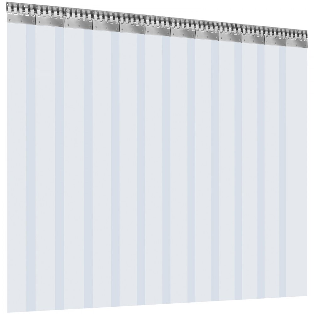 Vevor Streifenvorhang Pvc Lamellenvorhang Vorhang Transparent 3 X 2,5 M 12 Stk.