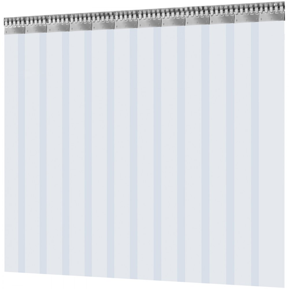 Vevor Streifenvorhang Pvc Lamellenvorhang Vorhang Transparent 3 X 2,5 M 12 Stk.