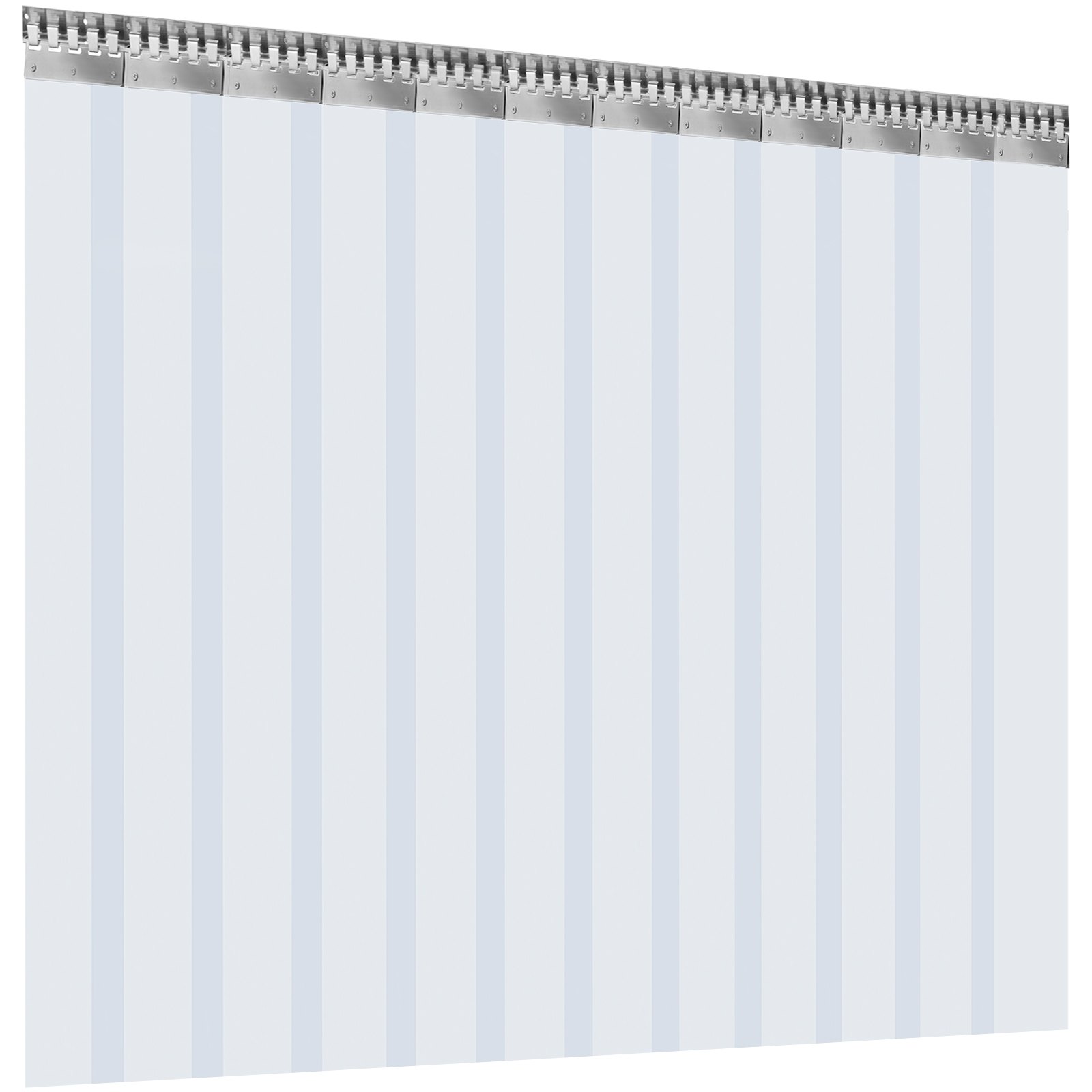 Vevor Streifenvorhang Pvc Lamellenvorhang Vorhang Transparent 3 X 2,5 M 12 Stk.