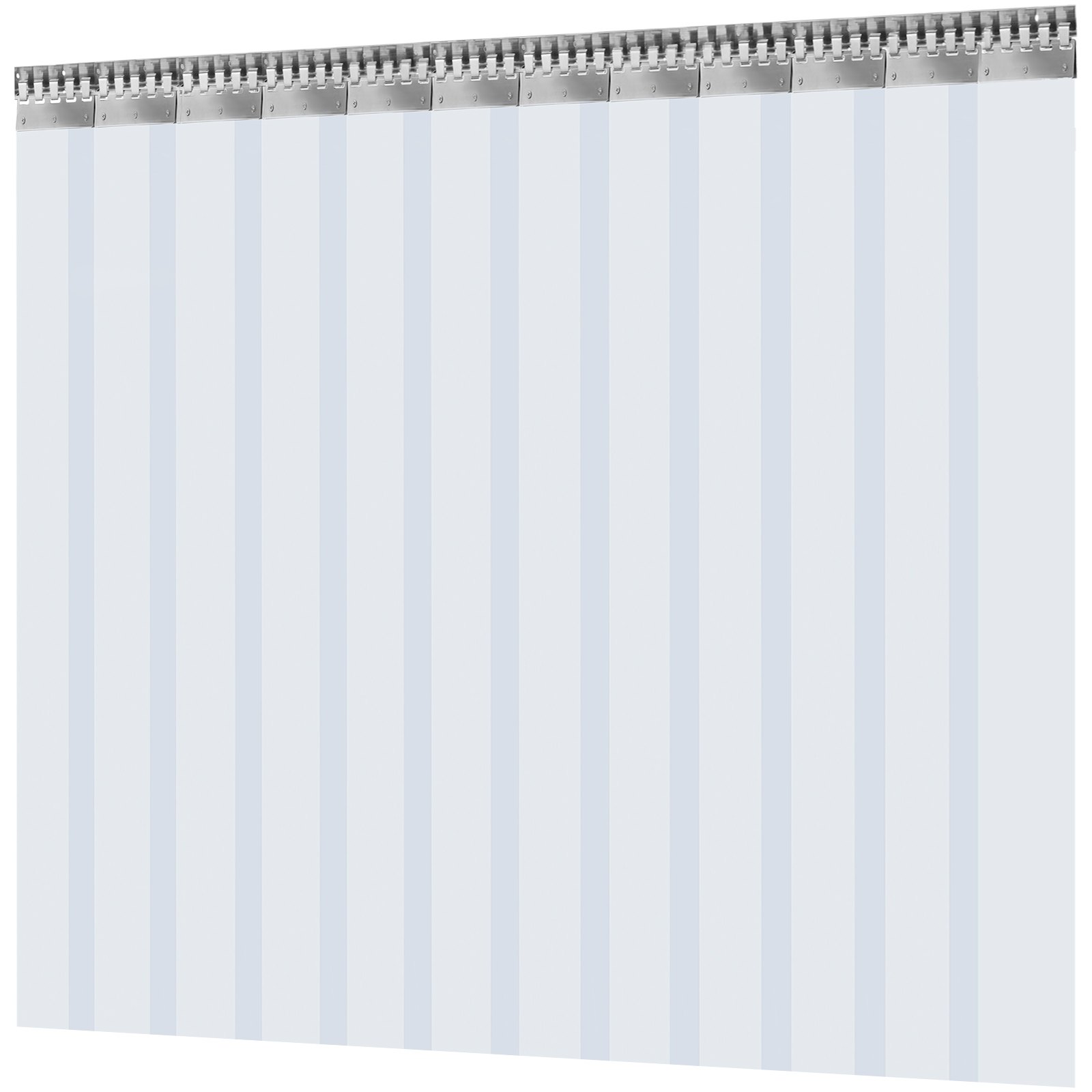 Vevor Streifenvorhang Pvc Lamellenvorhang Vorhang Transparent 3 X 2,5 M 12 Stk.