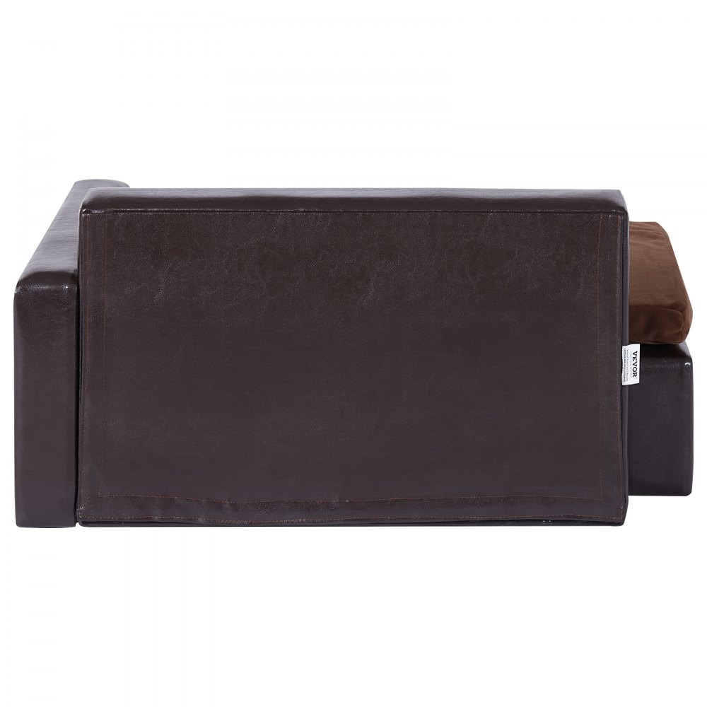 VEVOR Haustiersofa, Hundecouch für mittelgroße Hunde und Katzen, Hundesofabett aus weichem Leder, 50 kg belastbares Katzensofa 710 x 505 x 335 mm
