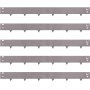 VEVOR Rasenkante 5 Stk mit Gesamtlänge von 4,95m Beetumrandung 7,6x99cm Beeteinfassung aus Verzinktem Stahl Mähkante Braun Geeignet für Gärten Wege
