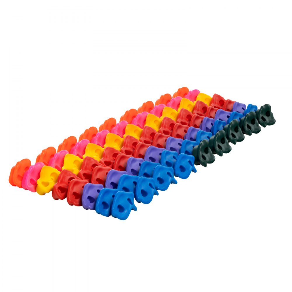 VEVOR 72 Klettergriffe, Kletterfelsen in verschiedenen Größen und Farben für Kinder und Erwachsene, Kletterwandgriffe mit Montagezubehör, Kletterwandgriffe für Spielplätze im Innen- und Außenbereich