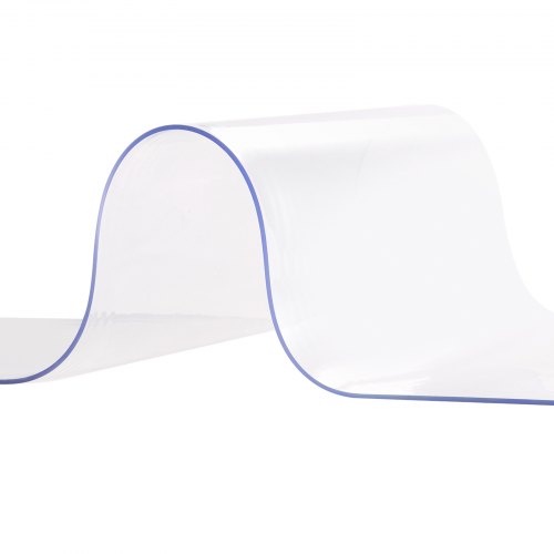 VEVOR PVC-Streifenvorhang – Transparent, 244x122 Cm, 2 Mm Dick | Für Kühlräume, Lager, Läden | Einfach Montieren Mit Edelsthalhalterung
