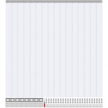 VEVOR 244x244cm Streifenvorhang Lamelle Lamellenvorhang PVC Transparent 16 Stk.